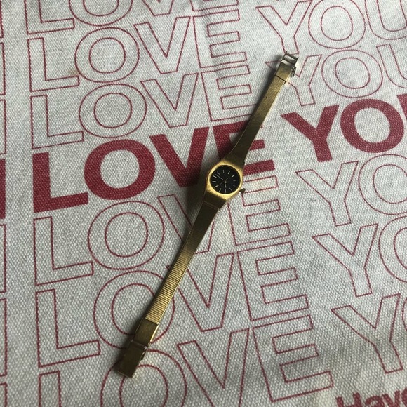 Vintage Pulsar Classy Gold Tone Wrist Watch - For Parts, Doesn't Run - Picture 3 of 8